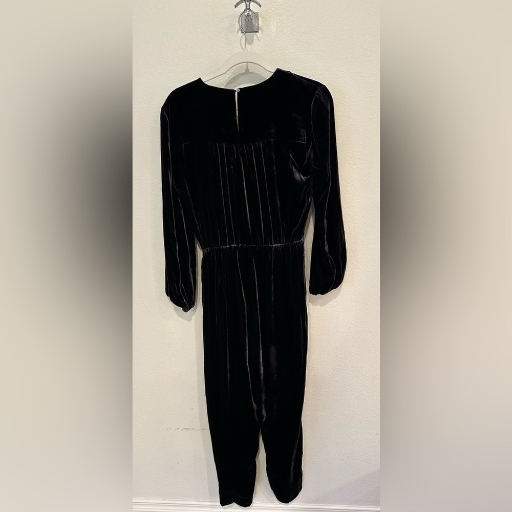 Sundance black velvet jumpsuit size pxxs - Picture 4 of 5